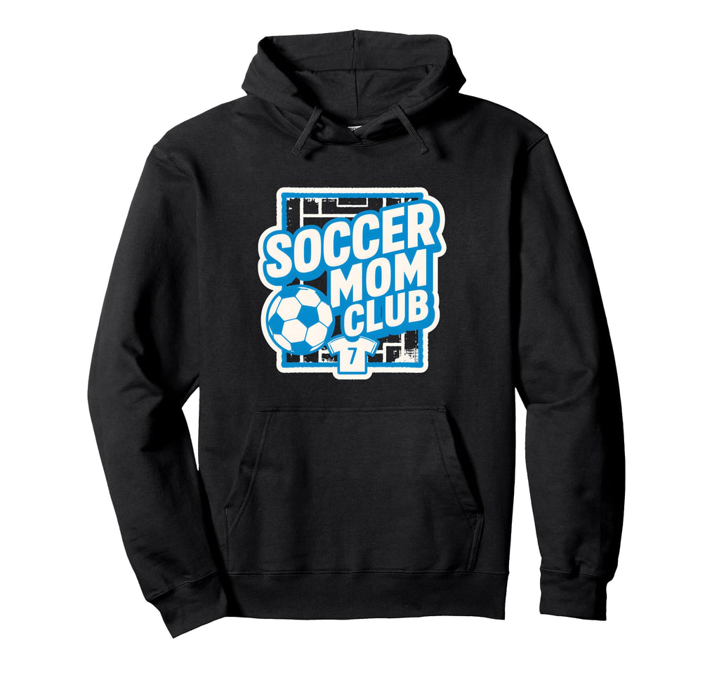 Soccer Mom Club Sideline Pride Soccer Hoodie - Trendy Graphic for Adults
