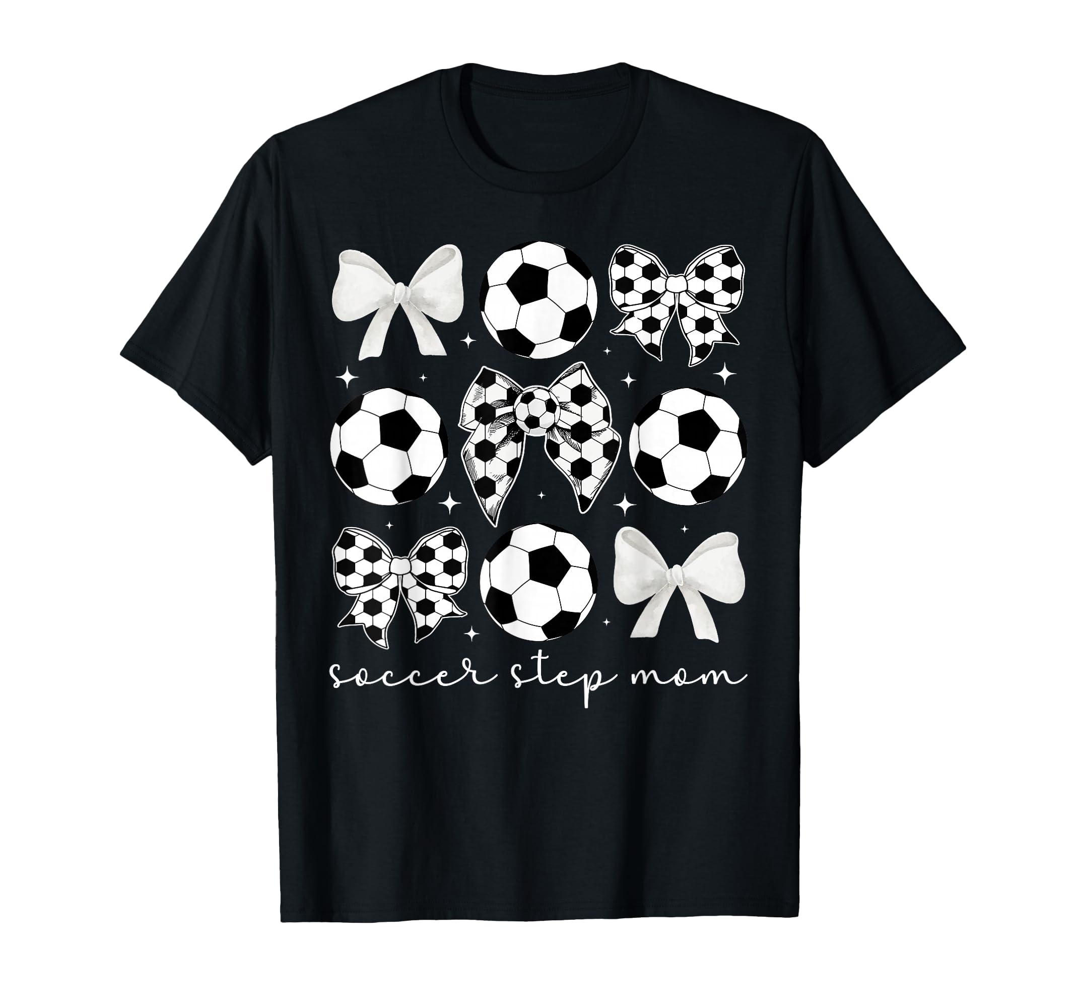Soccer Step Mom Soccer Player T-Shirt - Minimalist Print for Adults