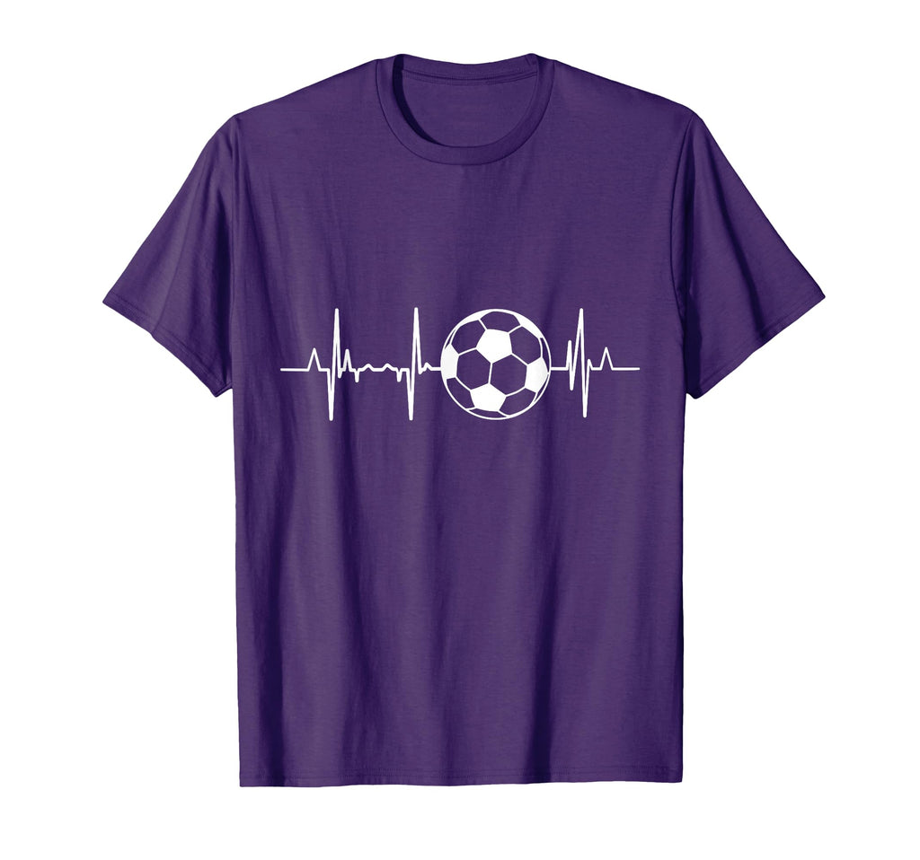 Soccer Heartbeat T-Shirt - Fun Novelty Design Unisex