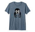 Messy Bun Sports Fan Team Soccer T-Shirt - Casual Everyday Wear for Adults