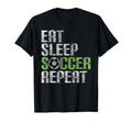 Eat Sleep Soccer Repeat Sport Player T-Shirt - Graphic Print Unisex