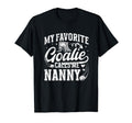 Favorite Ice Hockey Goalie Nanny Ice T-Shirt - Custom Art Print for Adults