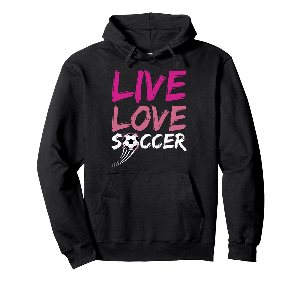Live Love Soccer Ball Team Sports T-Shirt - Minimalist Print for Adults