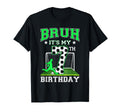 Bruh Its My 7Th Birthday Soccer Theme T-Shirt - Graphic Print Unisex