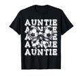 Coquette Soccer Auntie Matching Family T-Shirt - Graphic Print for Adults