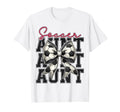 Soccer Aunt Funny Coquette Bow Soccer T-Shirt - Trendy Graphic Men Women
