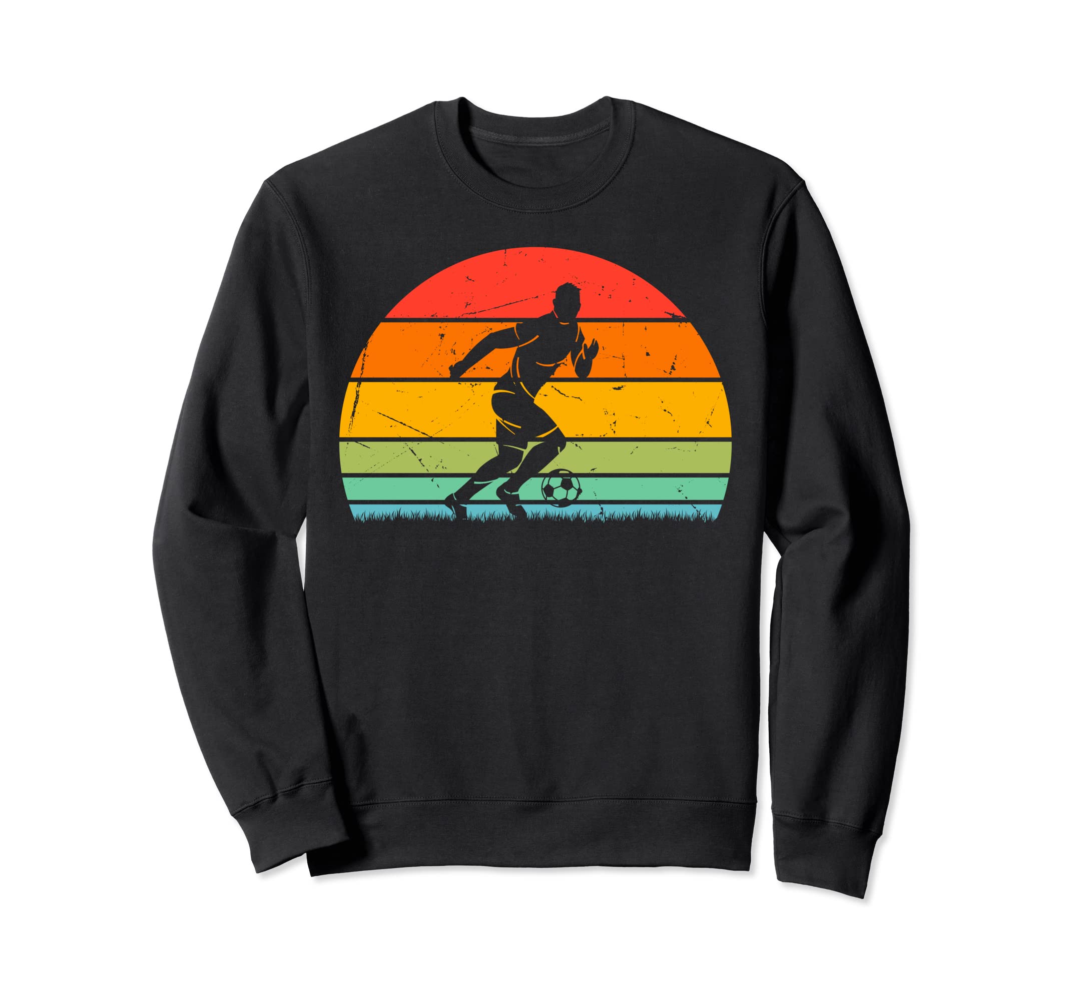 Soccer Sunset Soccer Player Sweatshirt - Casual Everyday Wear Men Women