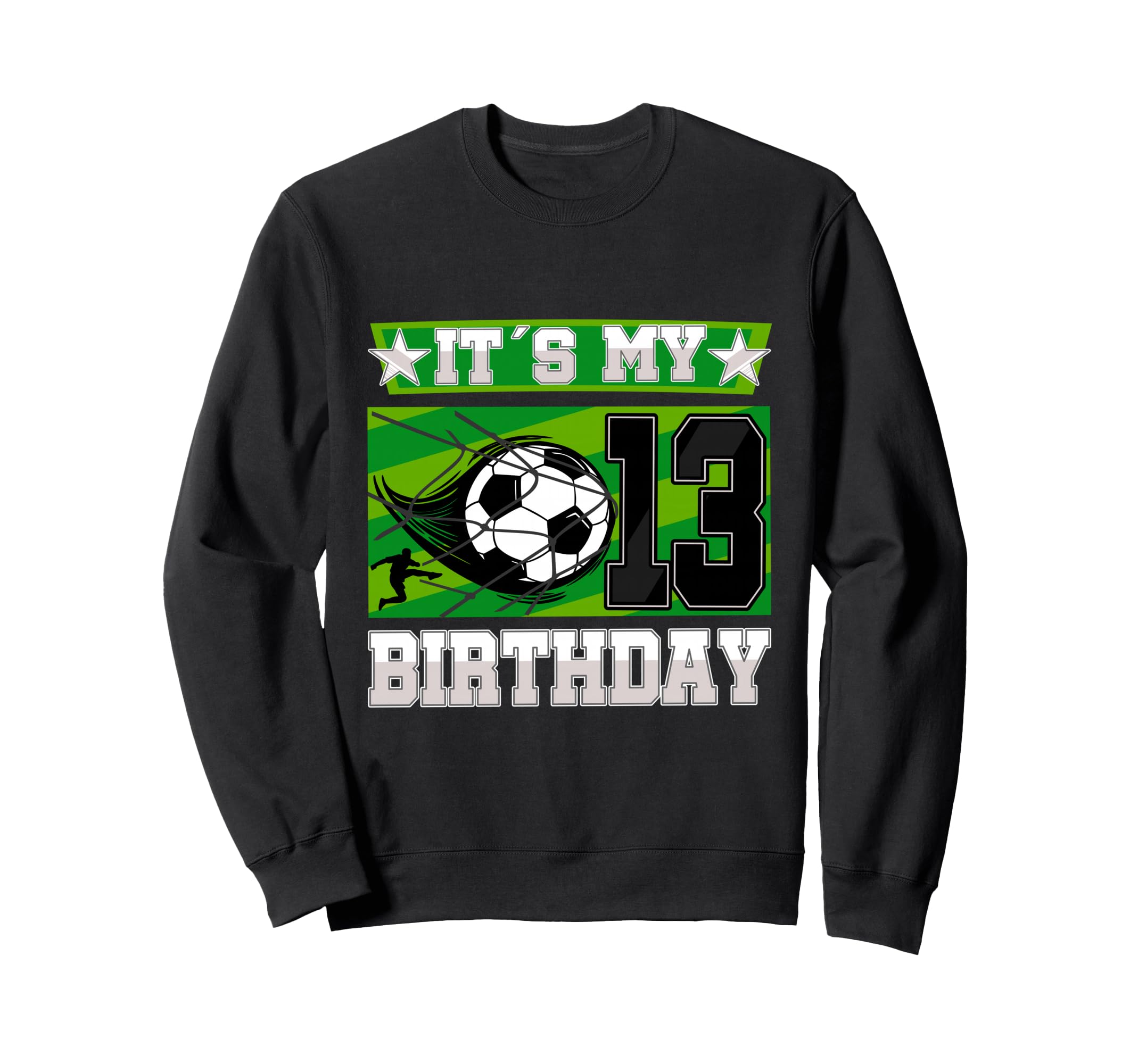 Soccer Birthday Party 13Th Birthday Sweatshirt - Graphic Print for Adults