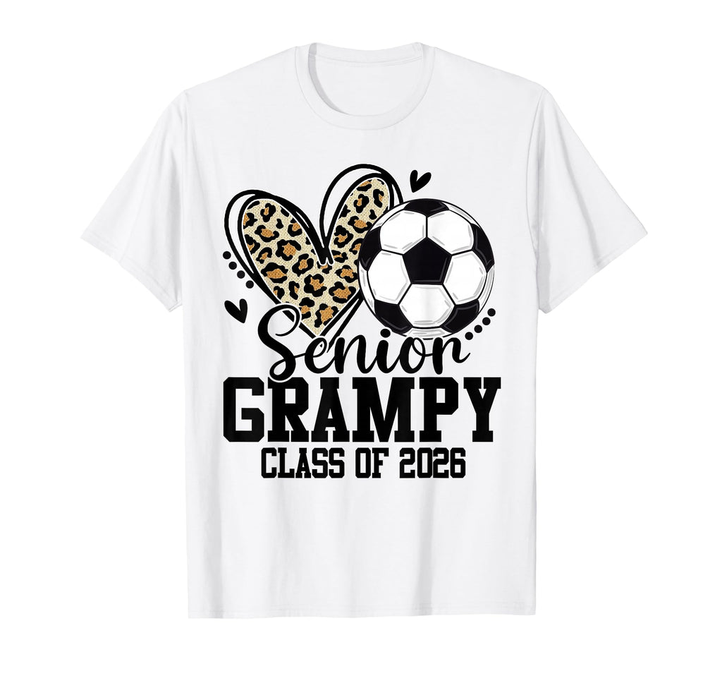 Senior Grampy Class 2026 Soccer T-Shirt - Novelty Apparel Men Women