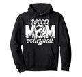 Soccer Volleyball Mom Ballers Volleyball Hoodie - Aesthetic Graphic Unisex