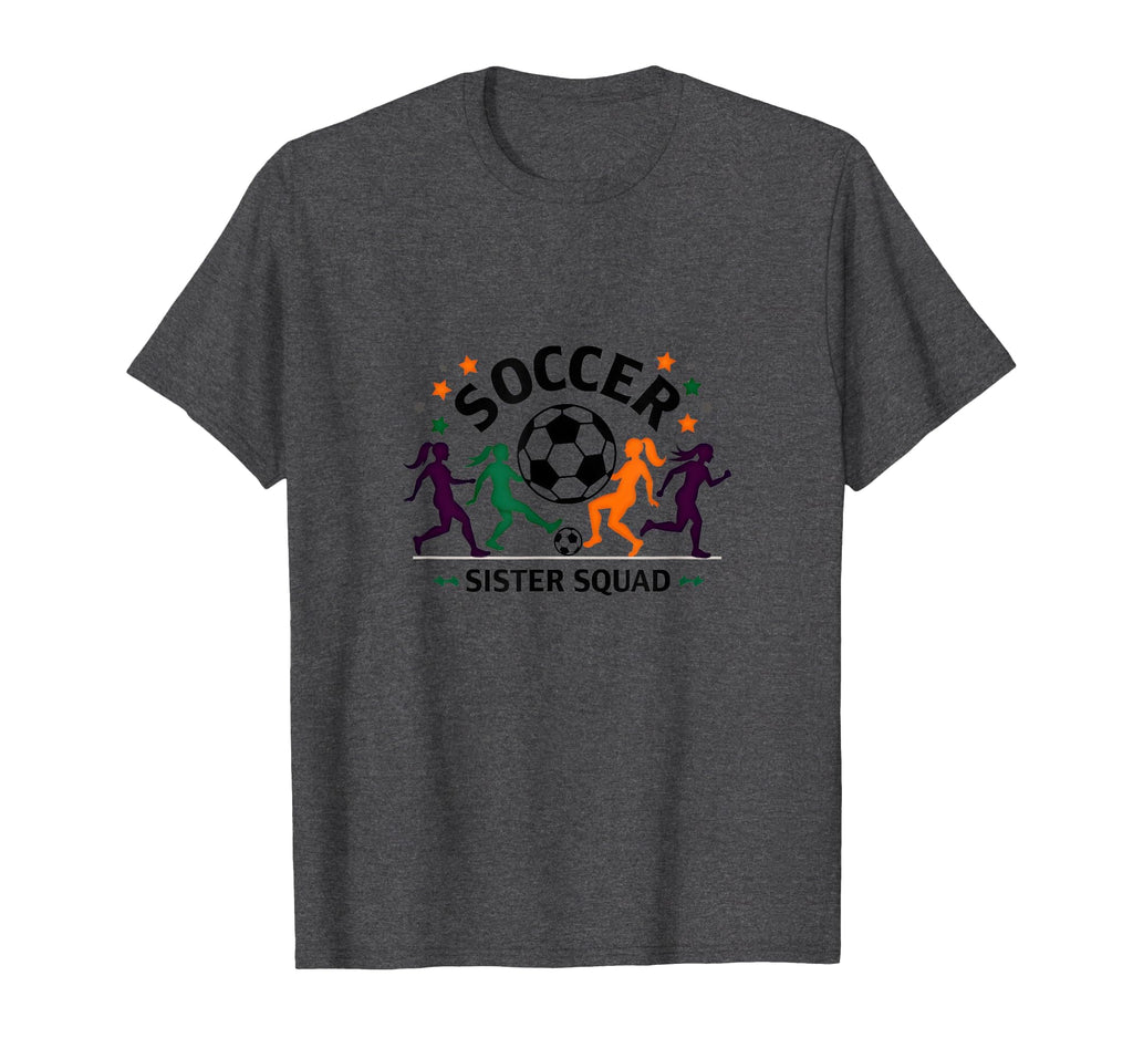 Soccer Sister Squad Team Spirit Sporty T-Shirt - Trendy Graphic Unisex