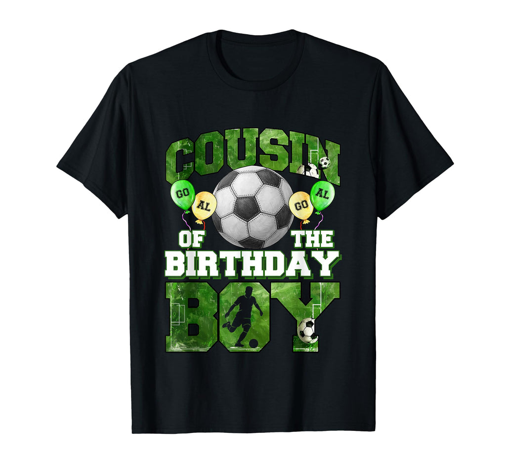Soccer Cousin Birthday Party Soccer T-Shirt - Novelty Apparel Unisex