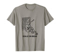 Snoozing Goalie Funny Soccer Line Art T-Shirt - Trendy Graphic Unisex