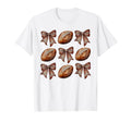 Football Coquette Bow Football T-Shirt - Fun Novelty Design Men Women