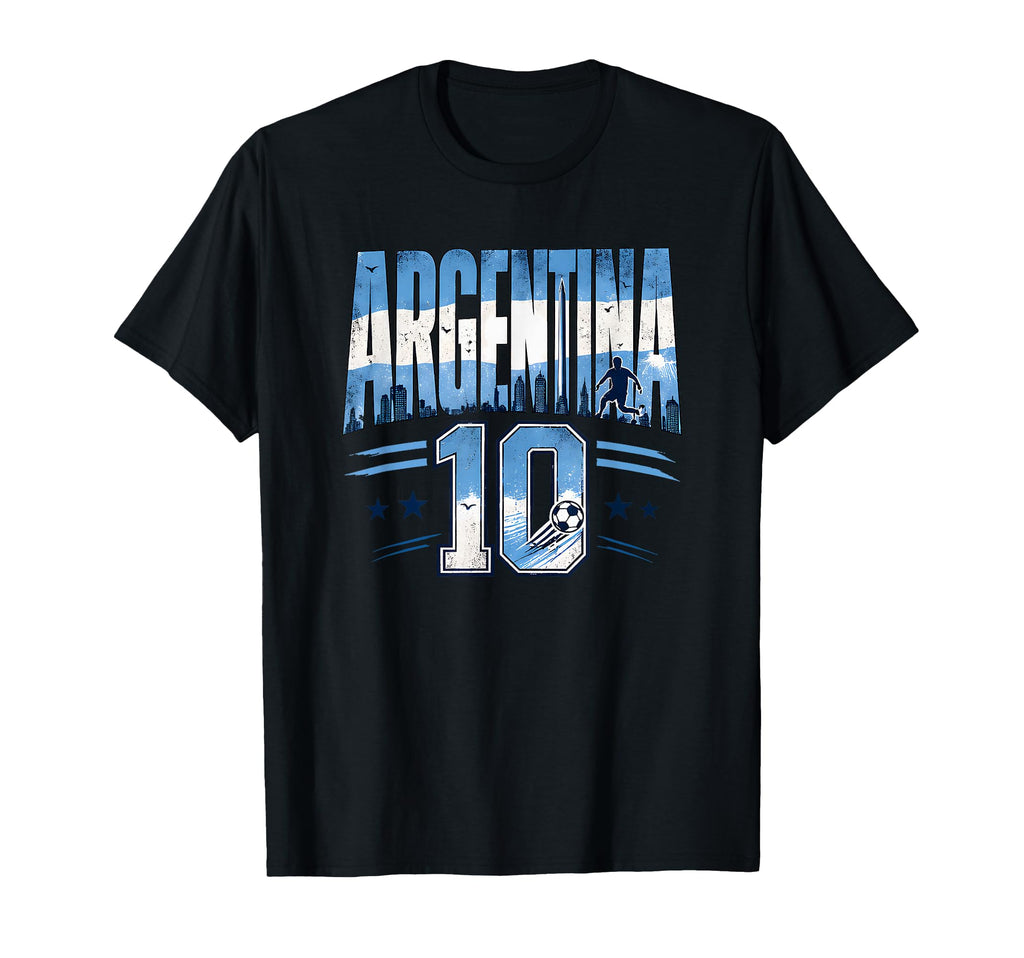 Argentina Football 10 Soccer Lovers T-Shirt - Unique Graphic Men Women