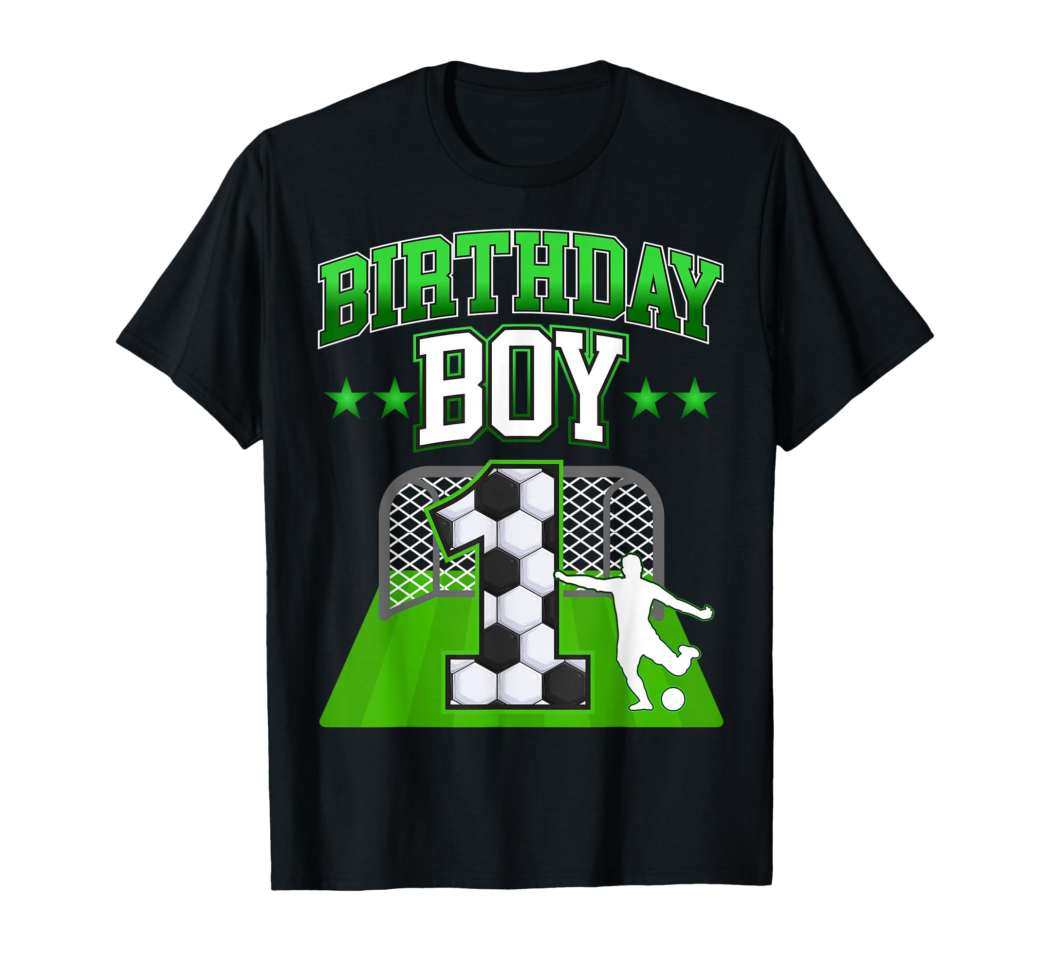 Soccer Themed Birthday Outfit 1 Year Old T-Shirt - Graphic Print Men Women