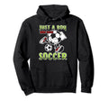 Just Who Loves Soccer Soccer Player Hoodie - Unique Graphic Men Women