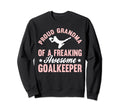 Soccer Goalie Goalkeeper Grandma Sweatshirt - Minimalist Print for Adults