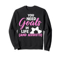 Soccer Striker Funny Sports You Sweatshirt - Aesthetic Graphic for Adults