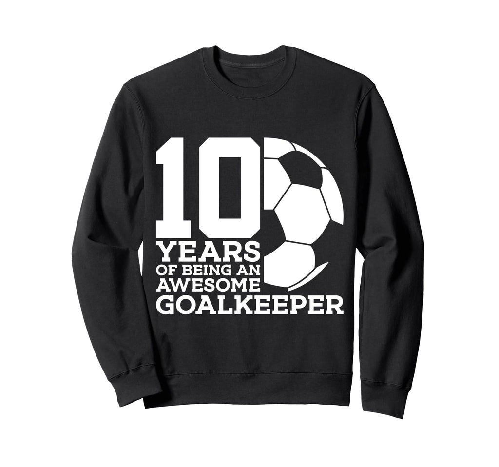 Soccer 10 Years Awesome Soccer Sweatshirt - Graphic Print Unisex