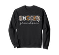 Soccer Grandson Leopard Funny Soccer Sweatshirt - Streetwear Style Unisex