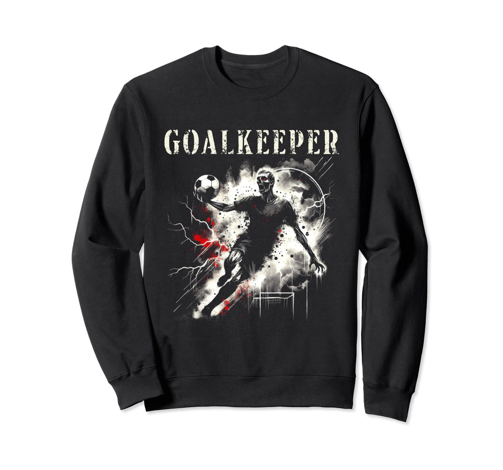 Zombie Goalkeeper Creepy Soccer Sweatshirt - Custom Art Print Unisex