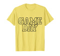 Yellow Game Day Football Basketball T-Shirt - Streetwear Style Men Women