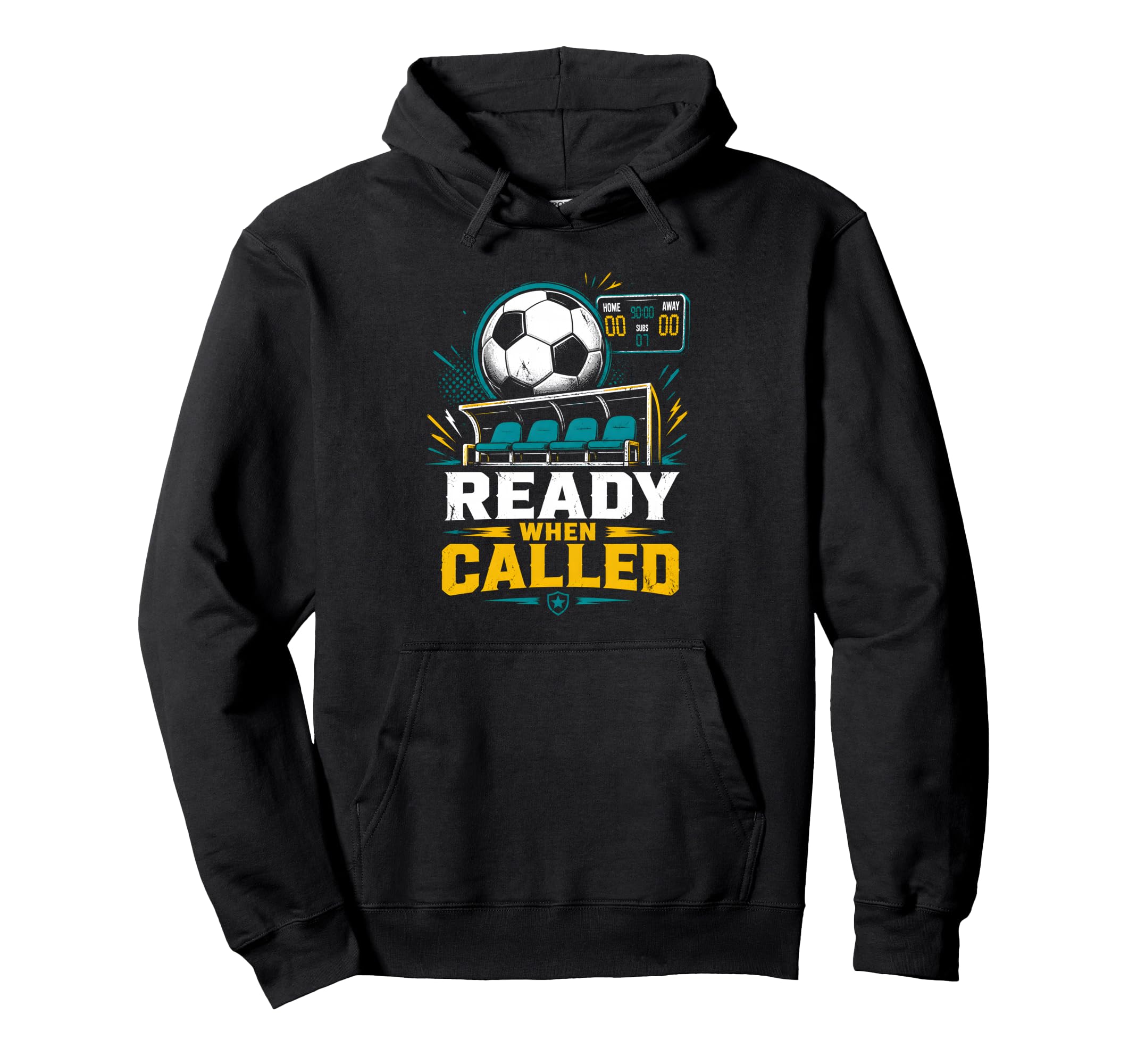 Ready When Called Soccer Benchwarmer Hoodie - Trendy Graphic Unisex