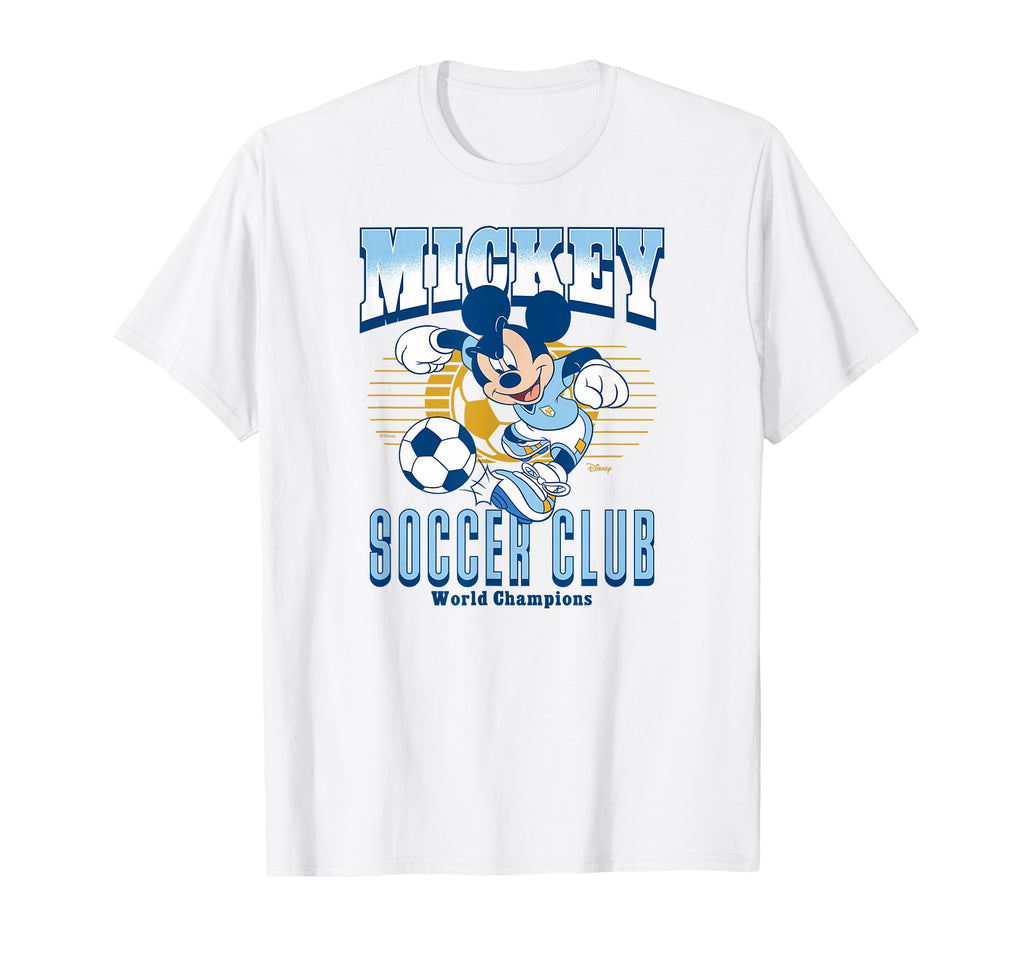 Mickey Mouse Soccer Club World T-Shirt - Streetwear Style for Adults
