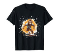 Monkey Playing Soccer Funny Animal T-Shirt - Graphic Print for Adults