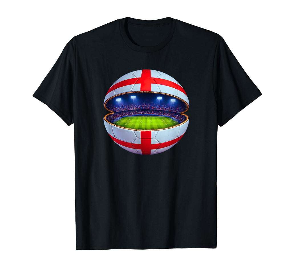 England Saint Georges Cross Flag Soccer T-Shirt - Trendy Graphic Men Women