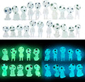 CCINEE 20Pcs Glow in Dark Tree Elves Fairy Luminous Ghost Micro Landscape Accessories Miniature Tree Elves Decoration for Garden Landscape Aquarium Dollhouse Potted Plants Decoration