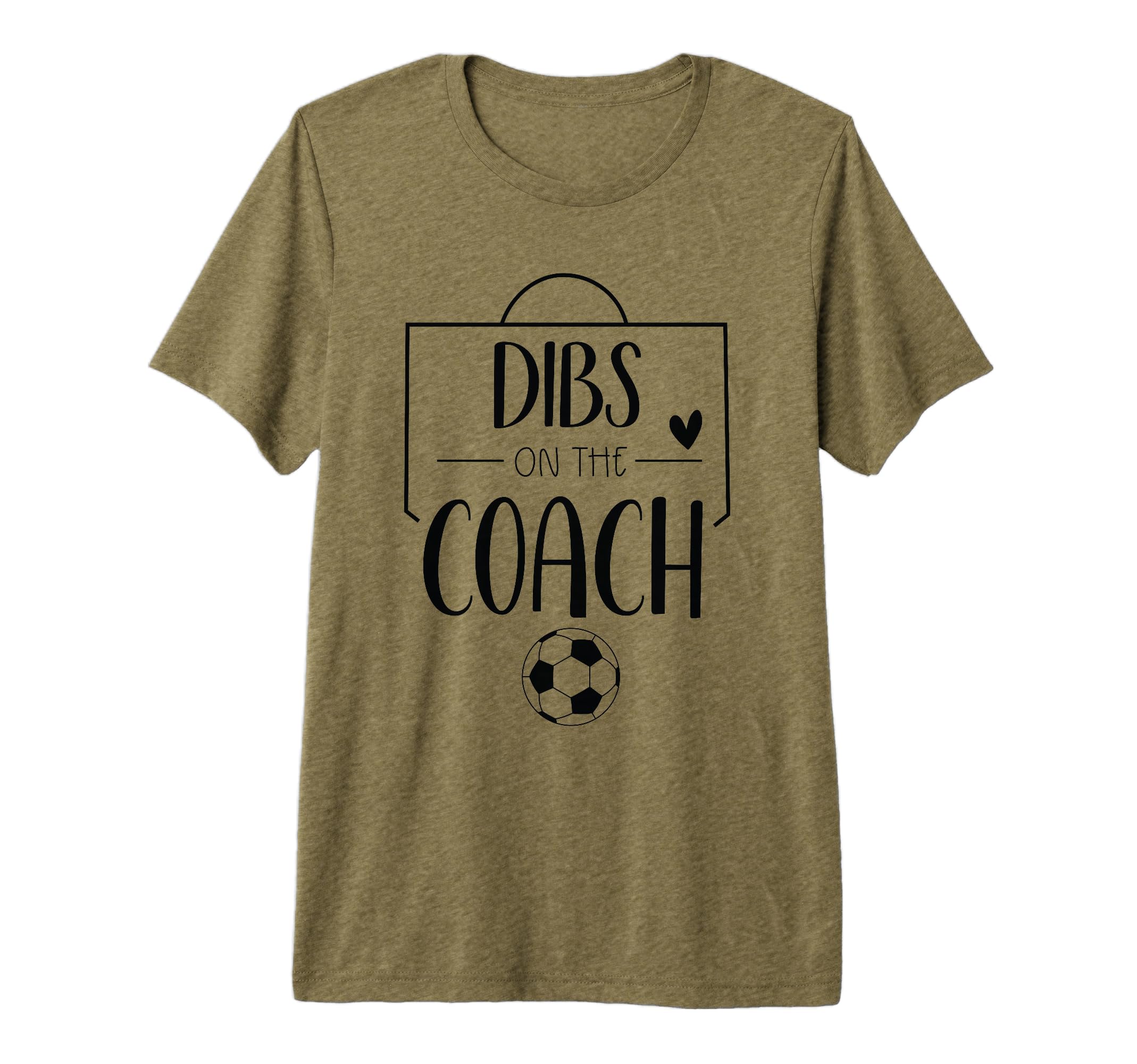 Funny Dibs Coach Soccer Ball Wife Coaching T-Shirt - Graphic Print Unisex