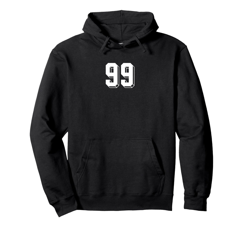 Number 99 80S 90S Soccer Team Jersey Hoodie - Minimalist Print Men Women