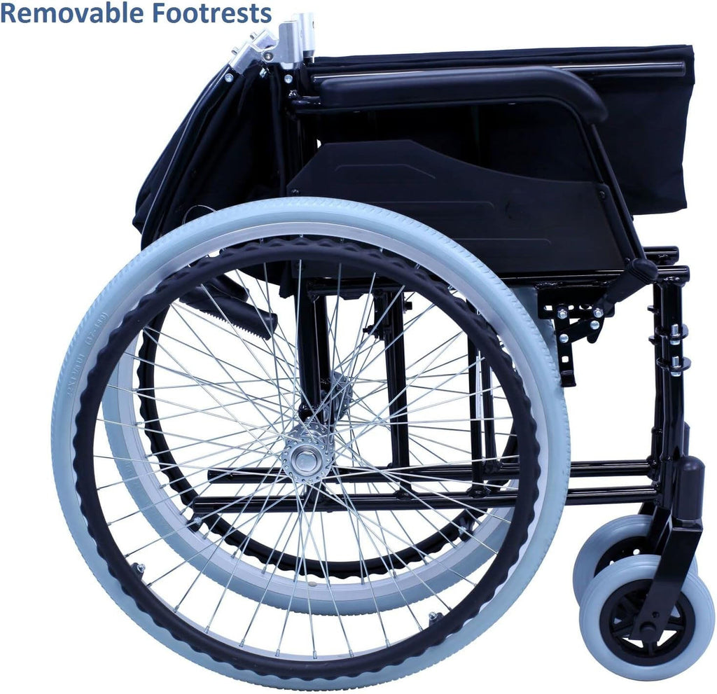 24 pounds LT-980 Ultra Lightweight Wheelchair Black