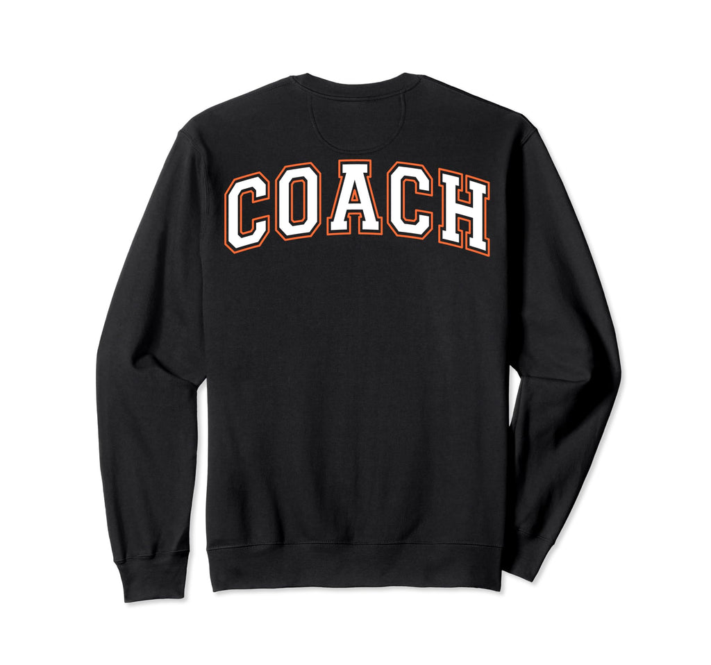 Coach Sports Trainer White Orange Sweatshirt - Custom Art Print Men Women