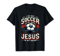 Ive Got Soccer My Veins Jesus My Heart T-Shirt - Graphic Print Unisex