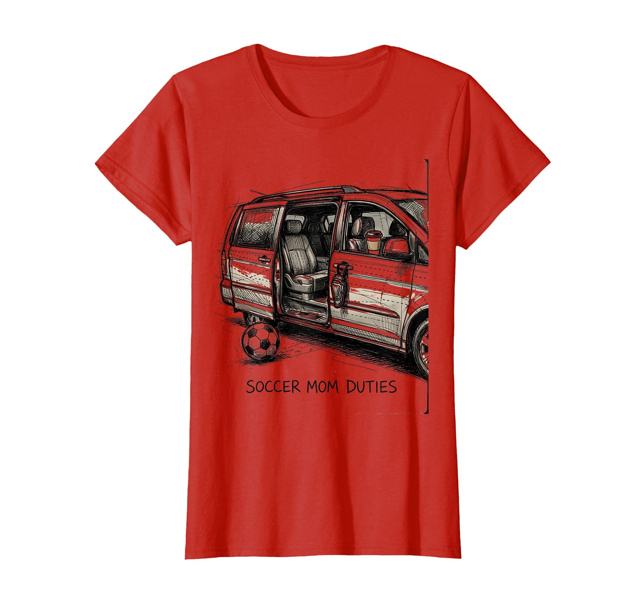 Soccer Mom Duties Soccer Moms T-Shirt - Unique Graphic Men Women