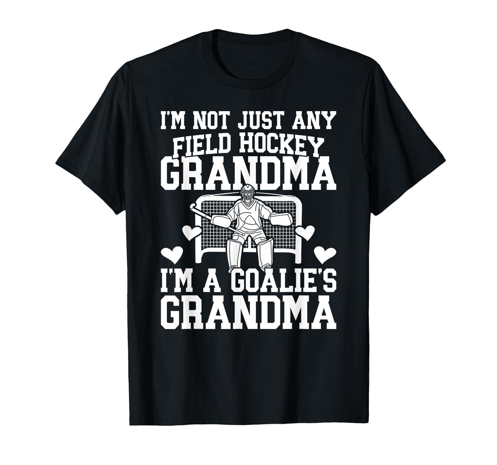 Field Hockey Goalie Grandma Field T-Shirt - Novelty Apparel for Adults
