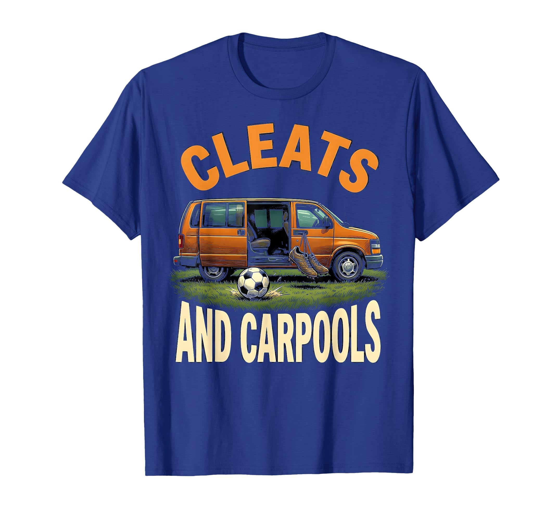Cleats And Carpools Soccer Mom T-Shirt - Aesthetic Graphic Men Women