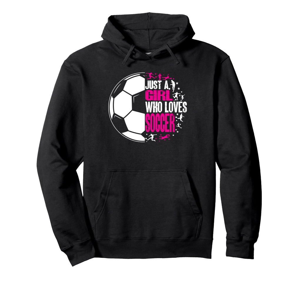 Funny Sport Who Loves Soccer Hoodie - Casual Everyday Wear Unisex