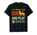 Soccer Player Red Blue Heeler Gift Cattle T-Shirt - Novelty Apparel Unisex