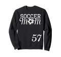 Soccer Mom Jersey Number 57 Sweatshirt - Unique Graphic for Adults