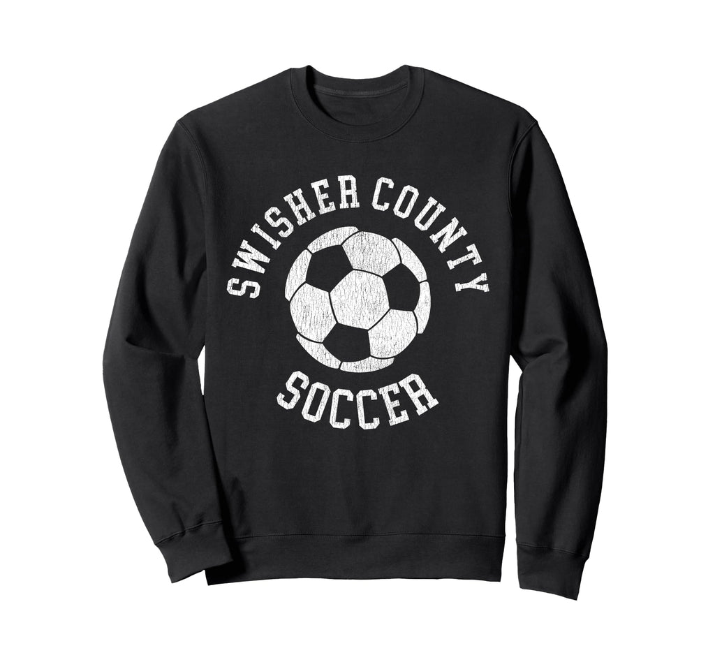Swisher County Soccer Distressed 90S Sweatshirt - Custom Art Print Unisex