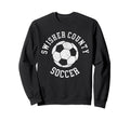 Swisher County Soccer Distressed 90S Sweatshirt - Custom Art Print Unisex