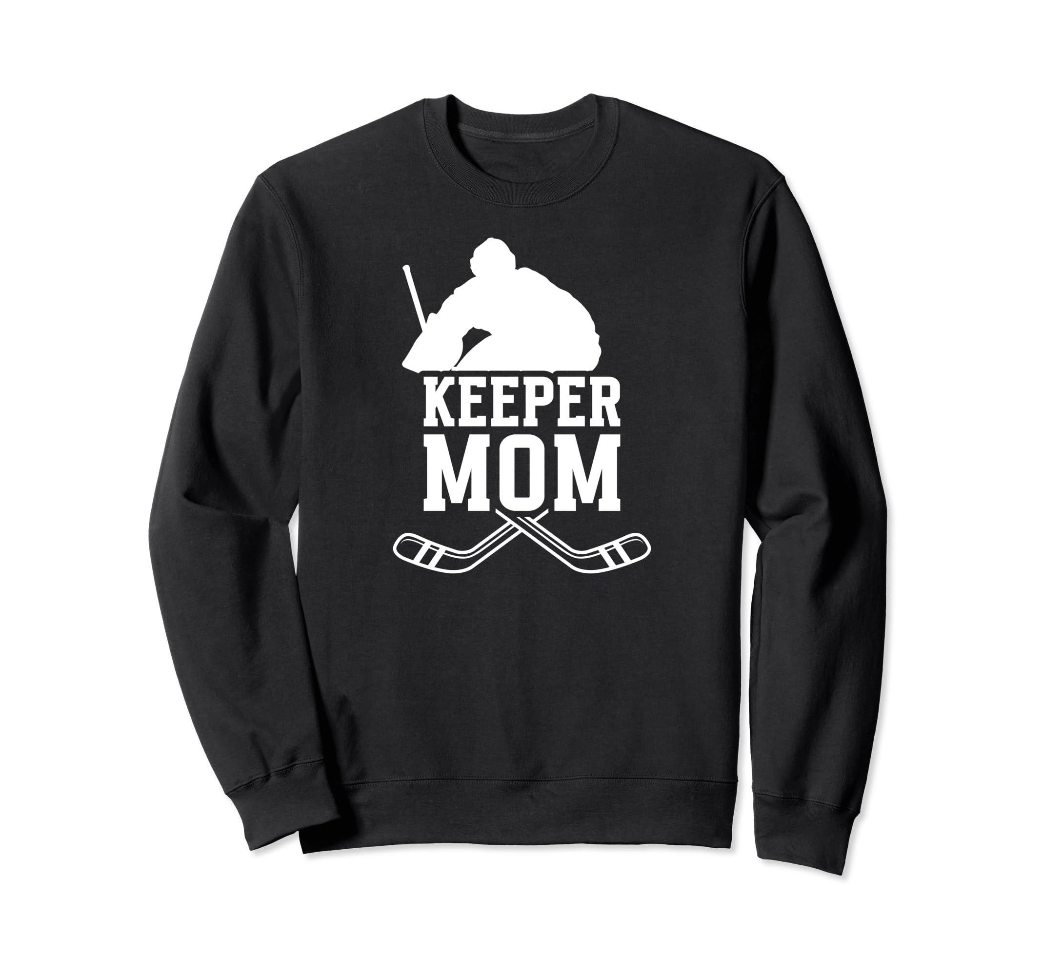 Ice Hockey Keeper Mom Ice Hockey Sweatshirt - Custom Art Print Unisex