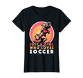 Just Who Loves Soccer Soccer Outfit T-Shirt - Minimalist Print for Adults