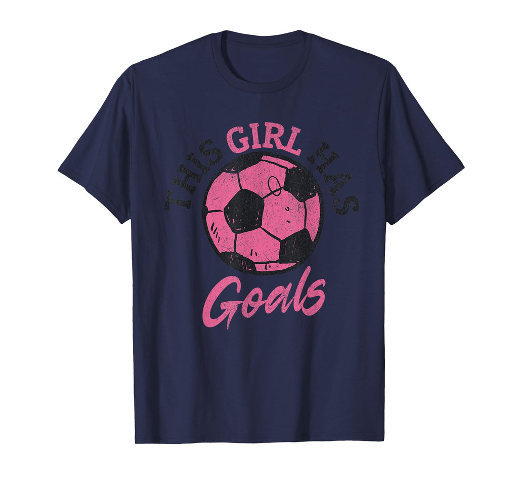 This Has Goals Funny Football Soccer Player T-Shirt - Trendy Graphic Unisex