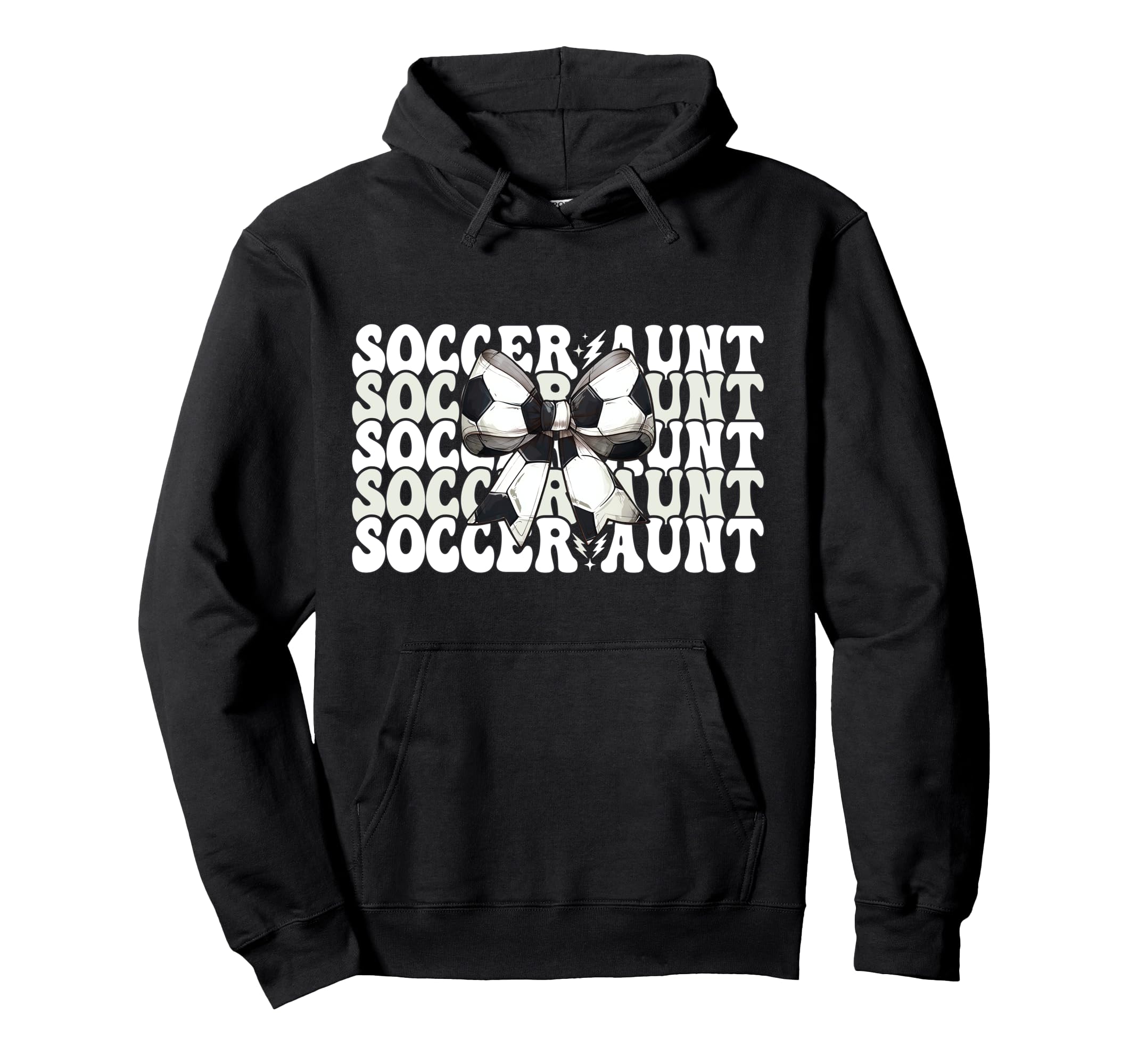 Womens Coquette Bow Ribbon Soccer Player Hoodie - Unique Graphic Men Women