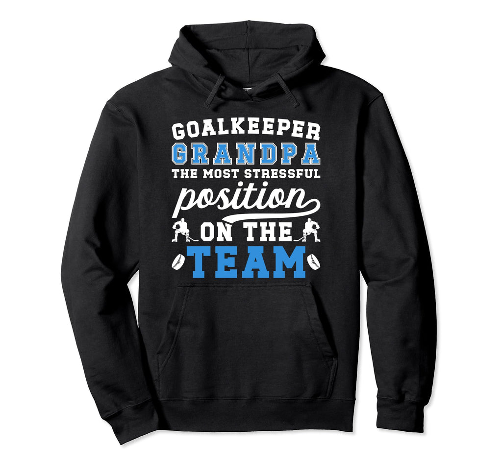 Funny Hockey Goalkeeper Grandpa Hoodie - Streetwear Style for Adults
